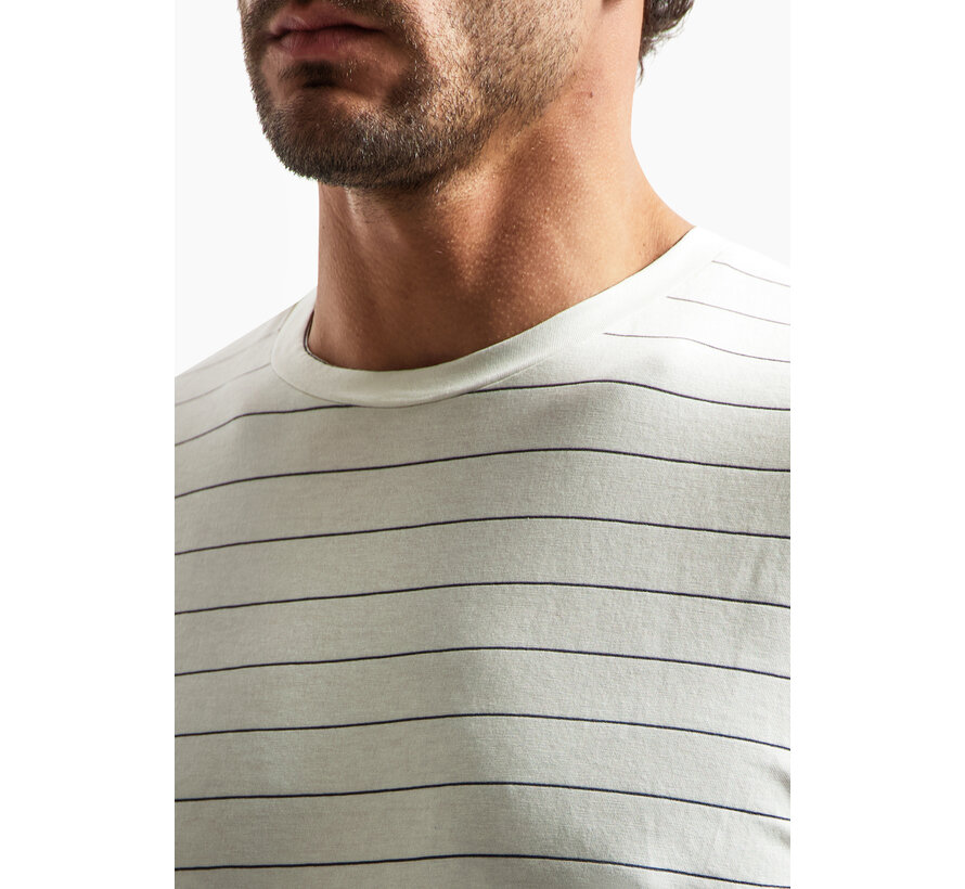 No Excess T-Shirt Crewneck Pin Stripe Garment Dyed Kit (31340371SN - 013)