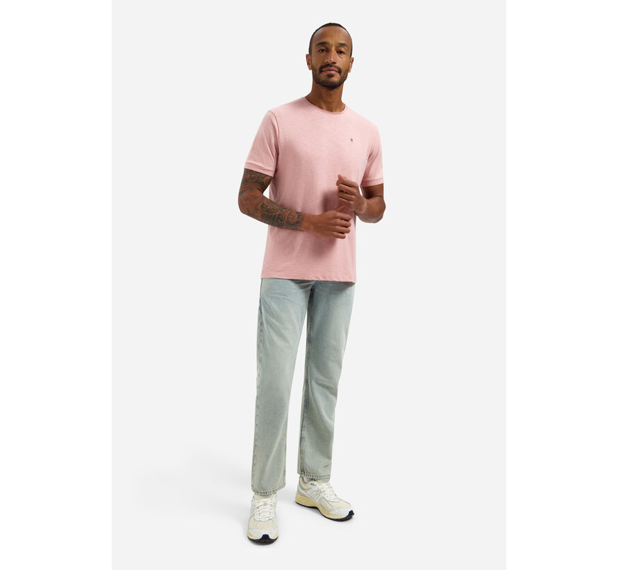 No Excess T-Shirt Crewneck Slub Light Mauve (31360202SN - 346)