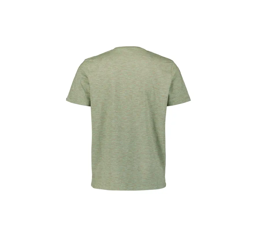 No Excess T-Shirt Crewneck Space Dyed Stripe Green (31350307 - 050)
