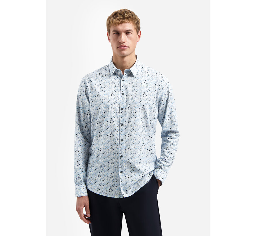 No Excess Shirt Allover Printed Blue (31430114 - 030)