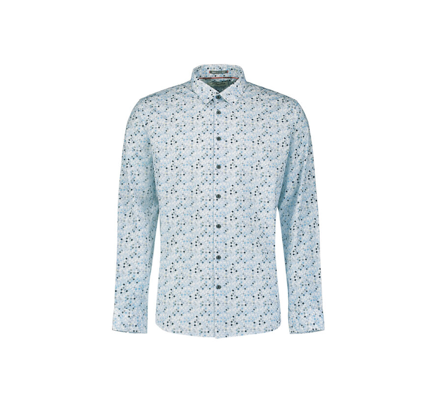 No Excess Shirt Allover Printed Blue (31430114 - 030)