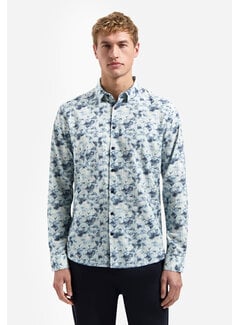 No Excess No Excess Shirt Allover Printed Yarn Dyed Dobby Blue (31430120 - 030)