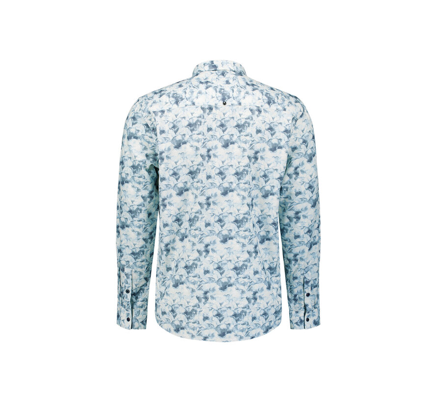 No Excess Shirt Allover Printed Yarn Dyed Dobby Blue (31430120 - 030)