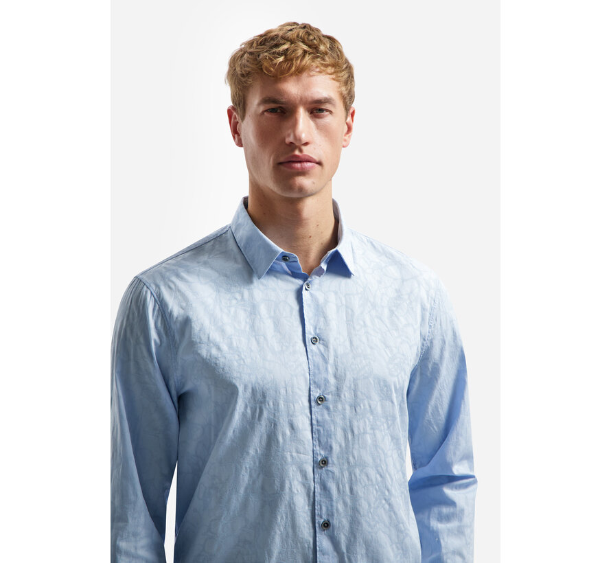 No Excess Shirt Allover Jacquard Blue (31430147 - 030)