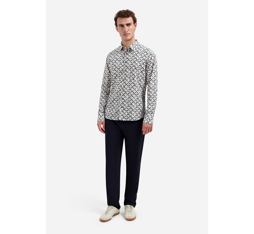 No Excess Overhemd Allover Printed Light Mauve (31430216 - 346)