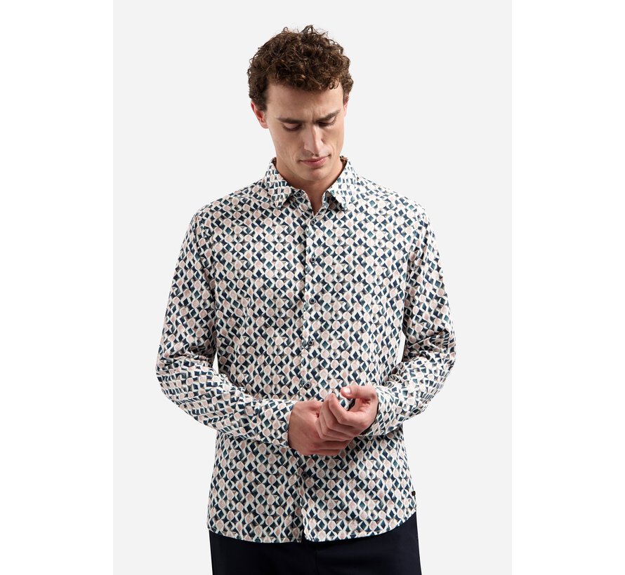 No Excess Overhemd Allover Printed Light Mauve (31430216 - 346)