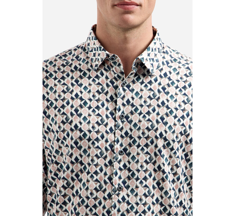 No Excess Overhemd Allover Printed Light Mauve (31430216 - 346)