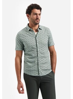 No Excess No Excess Shirt Short Sleeve Jersey Allover Printed Green (31440334SN - 050)