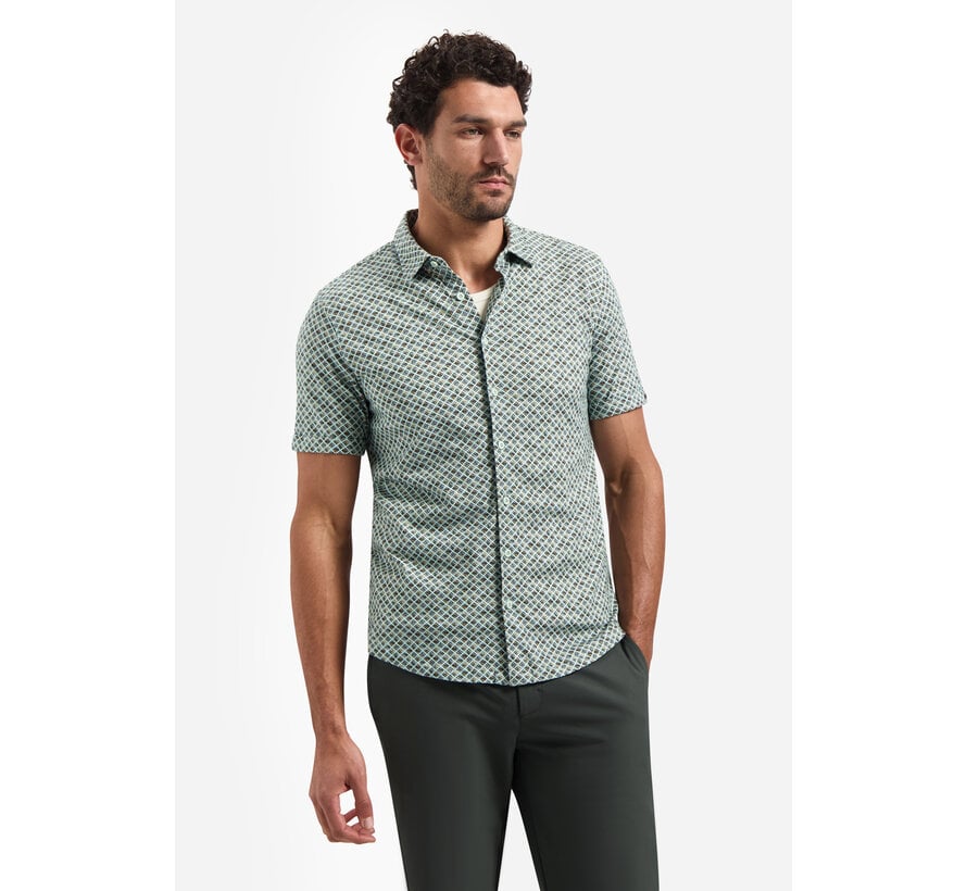No Excess Shirt Short Sleeve Jersey Allover Printed Green (31440334SN - 050)