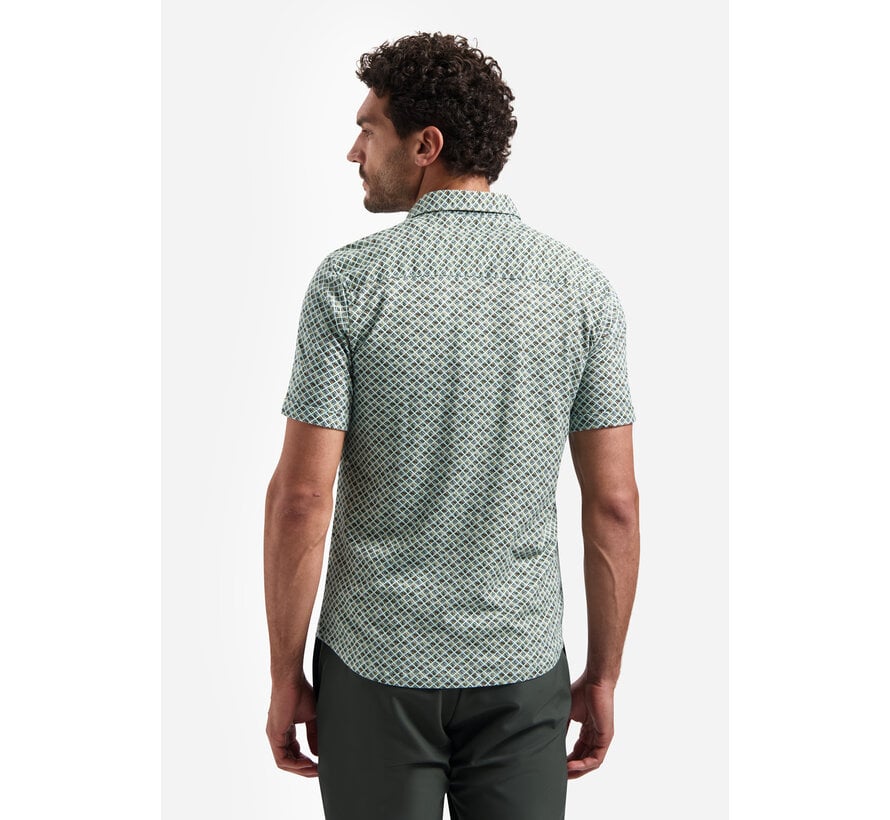No Excess Shirt Short Sleeve Jersey Allover Printed Green (31440334SN - 050)