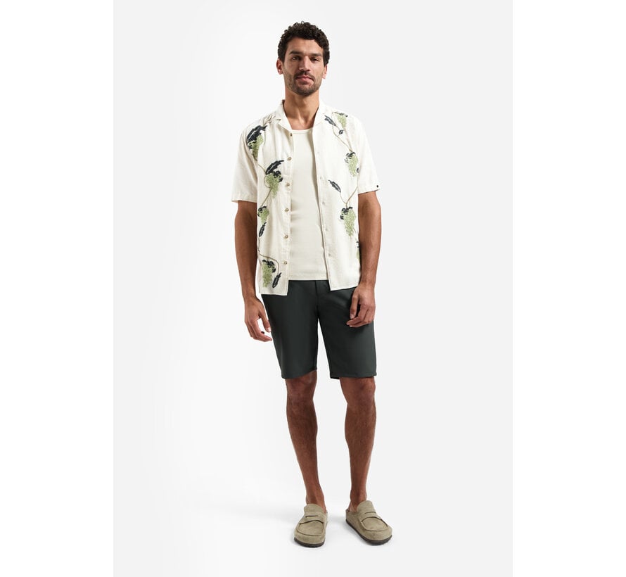 No Excess Shirt Short Sleeve Placed Embroidery Green (31440353 - 050)
