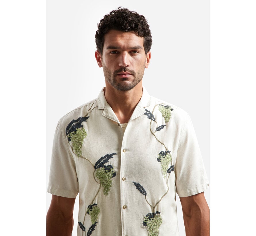 No Excess Shirt Short Sleeve Placed Embroidery Green (31440353 - 050)