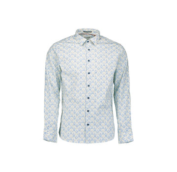 No Excess No Excess Shirt Stretch Allover Printed Blue (31450137 - 030)