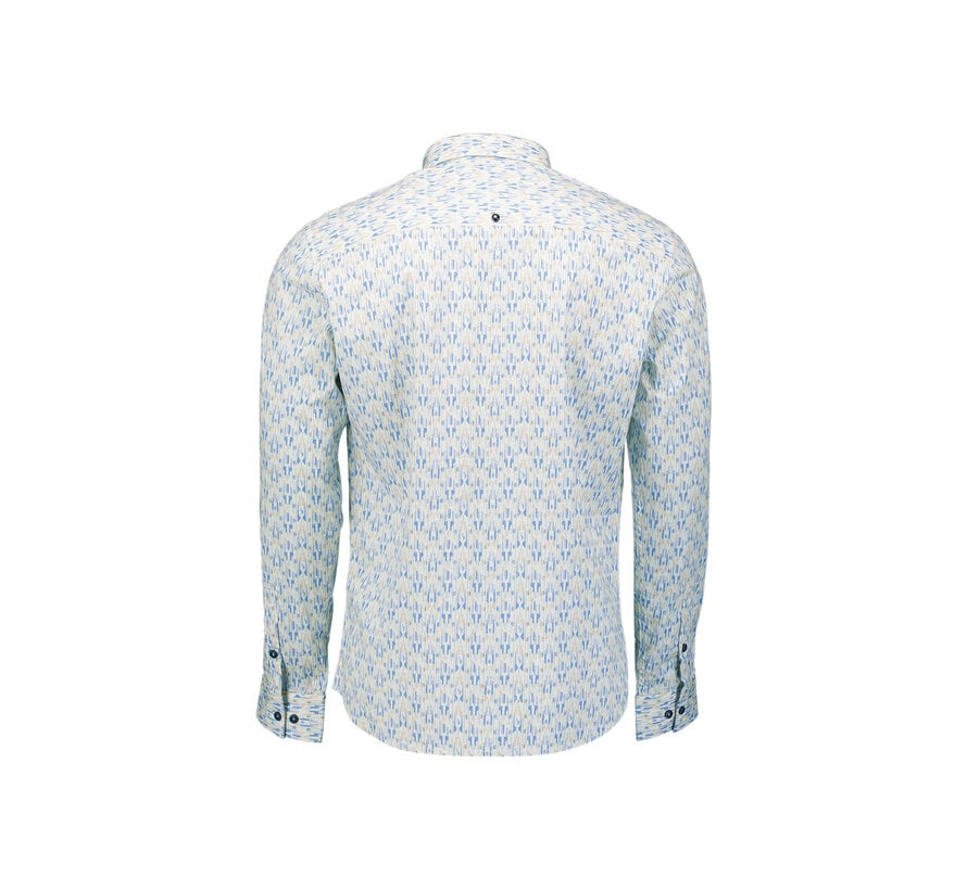 No Excess Shirt Stretch Allover Printed Blue (31450137 - 030)