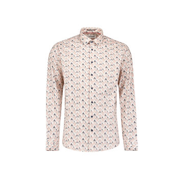 No Excess No Excess Shirt Stretch Allover Printed Mauve (31450137 - 146)