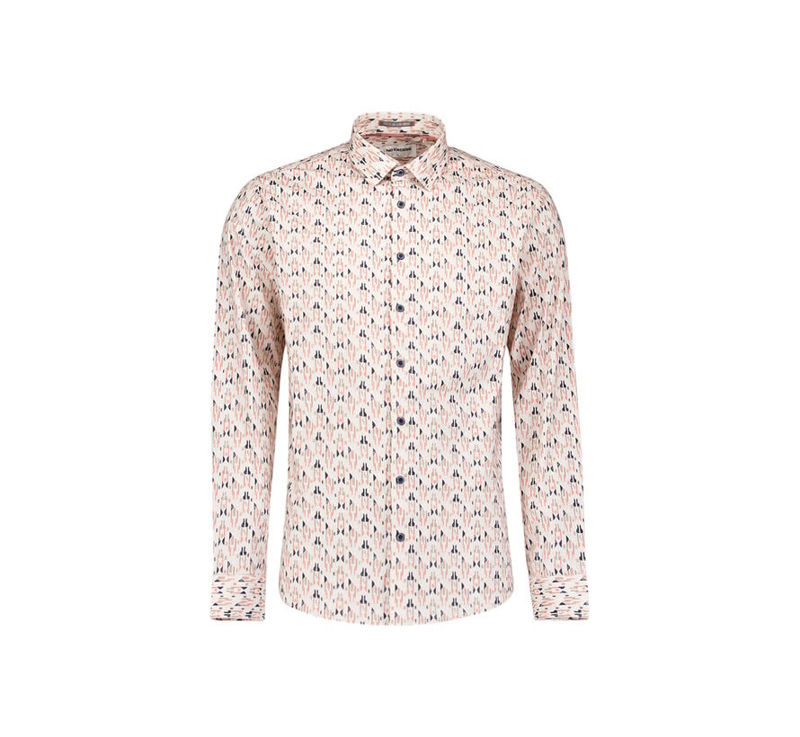 No Excess Shirt Stretch Allover Printed Mauve (31450137 - 146)