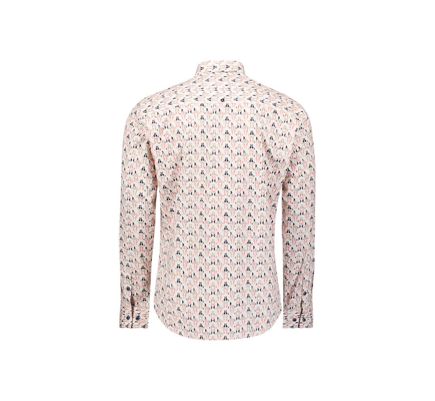 No Excess Shirt Stretch Allover Printed Mauve (31450137 - 146)