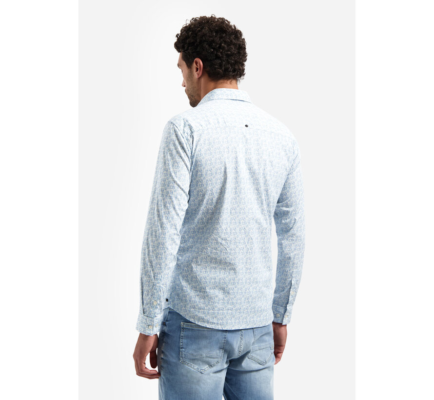 No Excess Shirt Stretch Allover Printed Blue (31450238 - 030)