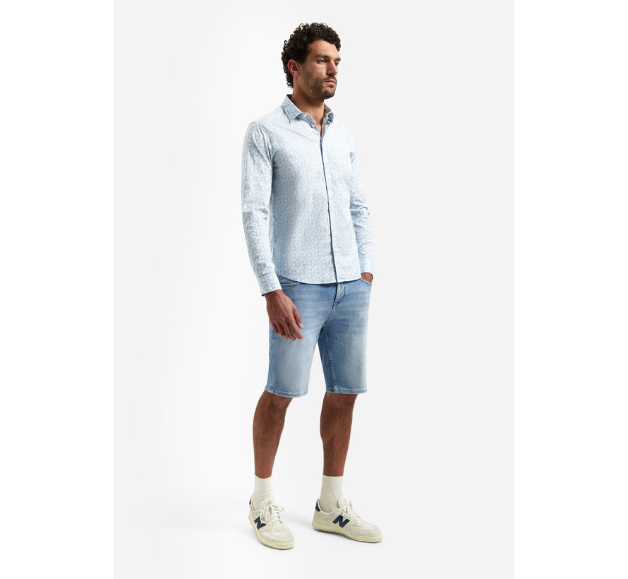 No Excess Shirt Stretch Allover Printed Blue (31450238 - 030)