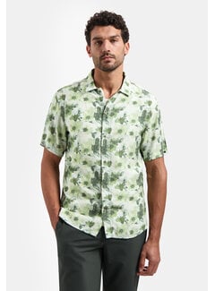 No Excess No Excess Shirt Short Sleeve Stretch Allover Printed Green (31460340 - 050)