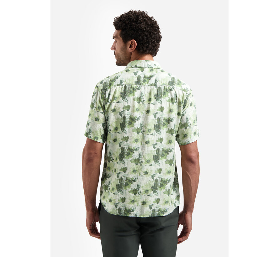 No Excess Shirt Short Sleeve Stretch Allover Printed Green (31460340 - 050)