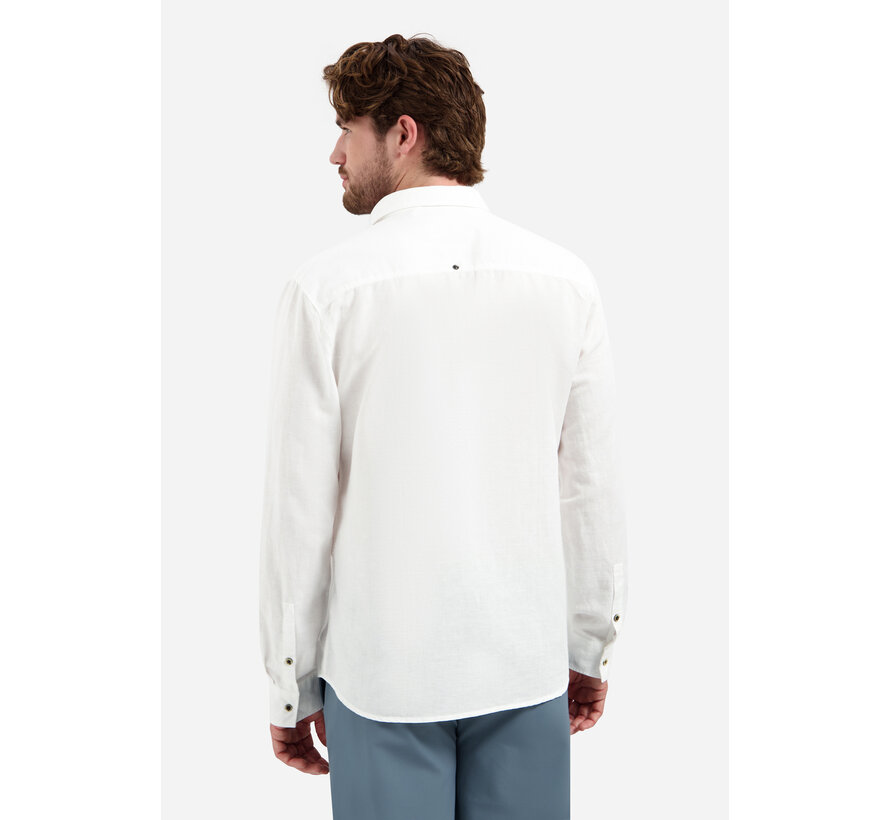 No Excess Shirt With Linen White (31470213SN - 010)