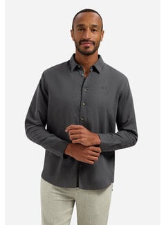 No Excess No Excess Shirt With Linen Dark Steel (31470213SN - 124)