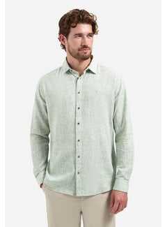 No Excess No Excess Shirt Two Tone With Linen Green (31470223 - 050)