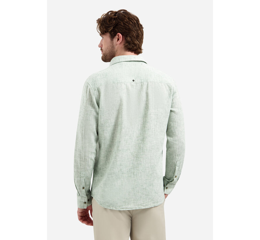No Excess Shirt Two Tone With Linen Green (31470223 - 050)