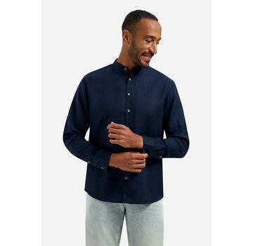 No Excess No Excess Shirt With Linen Granddad Night (31470218SN - 078)