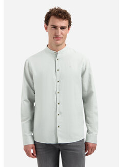 No Excess No Excess Shirt With Linen Granddad Dusty Green (31470218SN - 159)