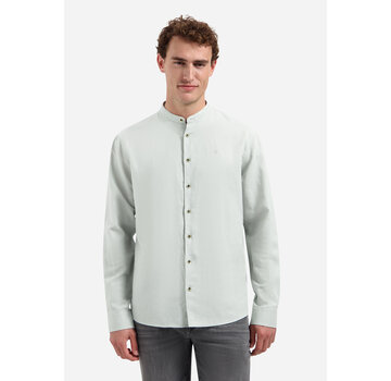 No Excess No Excess Shirt With Linen Granddad Dusty Green (31470218SN - 159)