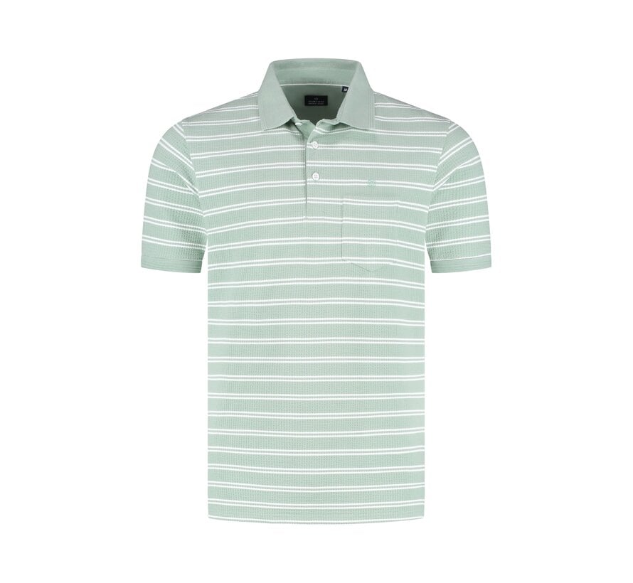 Fellows United Polo Striped Fabric Mint Green (61.3628 - 175)
