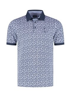 Fellows United Fellows United Polo Two Tone Fabric With Leaf Print (61.3633 - 110)