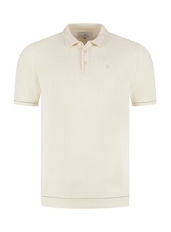 Fellows United Fellows United Polo Premium Contrast Jaquard Dots White (61.3660 - 104)