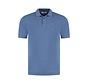 Fellows United Polo Premium Contrast Jaquard Dots Mid Blue (61.3660 - 115)