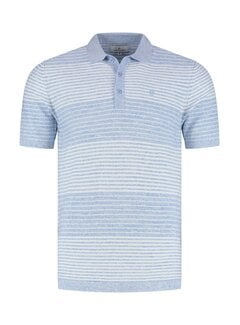 Fellows United Fellows United Polo Premium Stripes Light Blue (61.3667 - 119)
