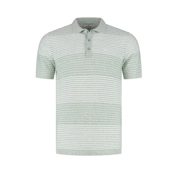 Fellows United Fellows United Polo Premium Stripes Light Green (61.3667 - 178)
