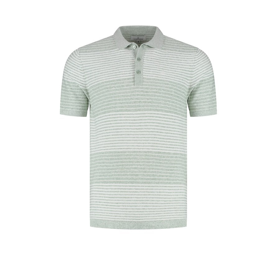 Fellows United Polo Premium Stripes Light Green (61.3667 - 178)