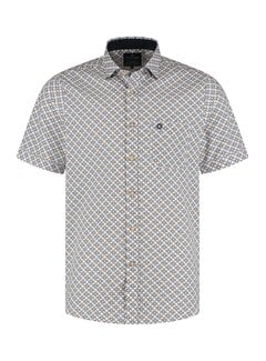 Fellows United Fellows United Overhemd Korte Mouw Chain Green Moss (61.6611 - 173)