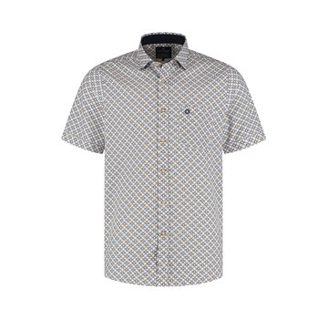 Fellows United Fellows United Overhemd Korte Mouw Chain Green Moss (61.6611 - 173)