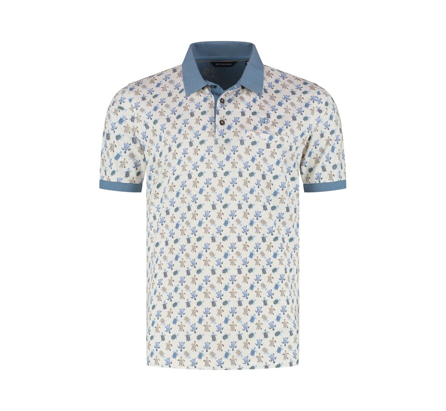 Fellows United Polo Turtle Mid Blue (61.3627 - 116)