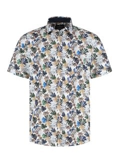 Fellows United Fellows United Korte Mouw Overhemd Amazon Green Moss (61.6640 - 173)