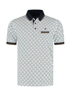 Fellows United Fellows United Polo Geomatric Print Oker (61.3647 - 151)