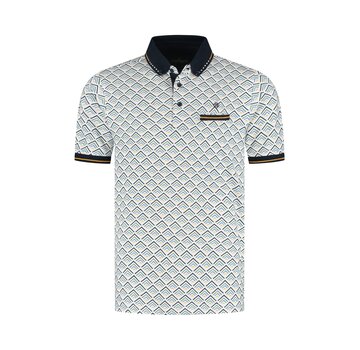Fellows United Fellows United Polo Geomatric Print Oker (61.3647 - 151)