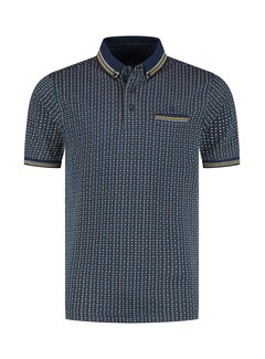 Fellows United Fellows United Polo Flower Print Navy (61.3640 - 151)