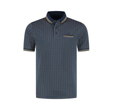 Fellows United Fellows United Polo Flower Print Navy (61.3640 - 151)