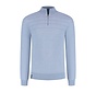 Fellows United Pullover Half Zip Plated Structure Mid Blue (61.1103 - 116)