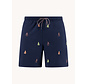A Fish Named Fred Zwemshort Sailing Boats Embroidery Navy (33.259 - 604)