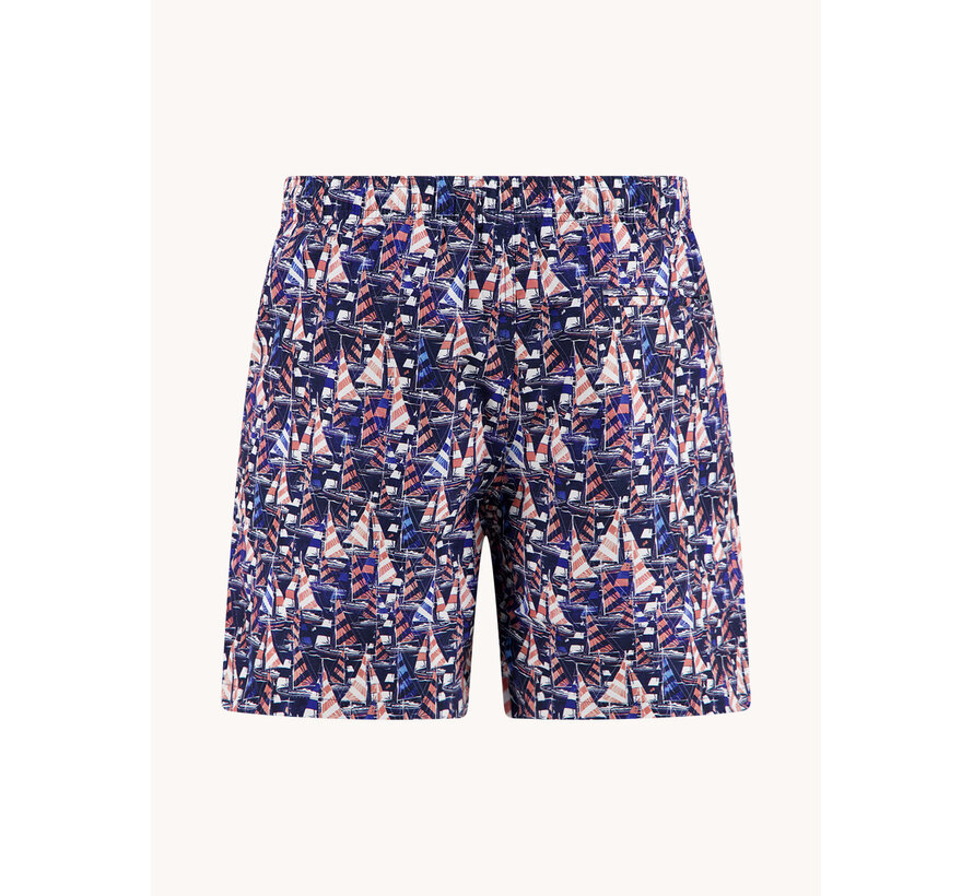 A Fish Named Fred Zwemshort Sailing Boats Navy (33.251 - 604)